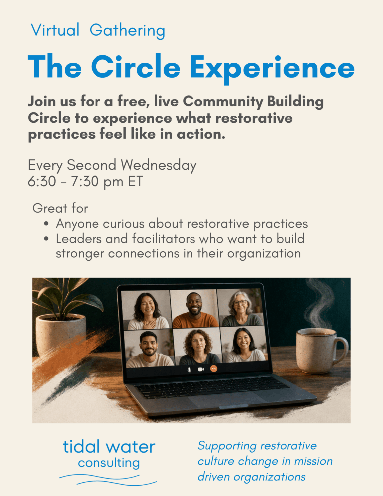Circle Experience - monthly virtual gathering